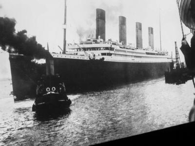 Old photo of Titanic