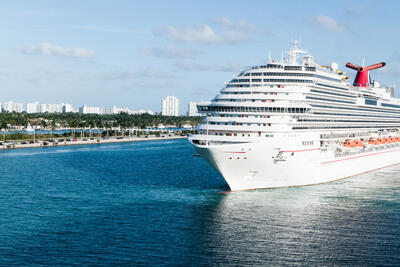 Carnival ship sailing