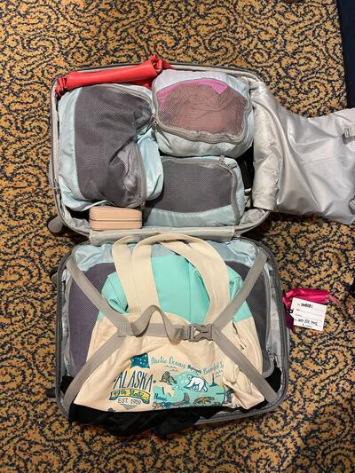 I packed for a 7 day cruise with just a carry on suitcase and backpack Cruise.Blog