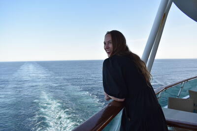 Allie on cruise ship