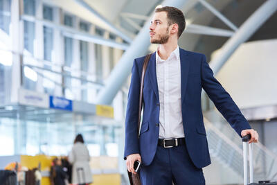 Man in airport