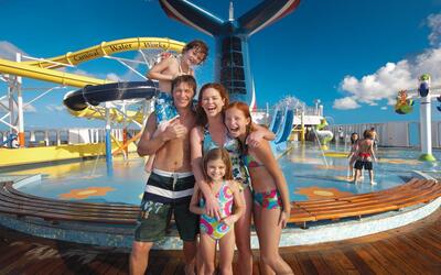 Family on Carnival ship