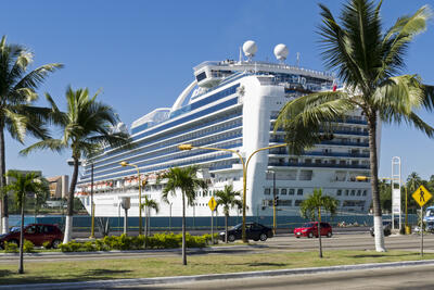 cruise ship docked in Puerto Vallarta, Mexico