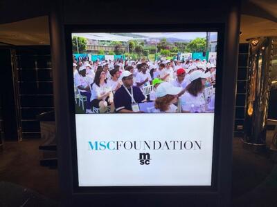 MSC Foundation kiosk