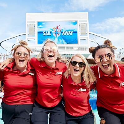 Carnival sail away party team