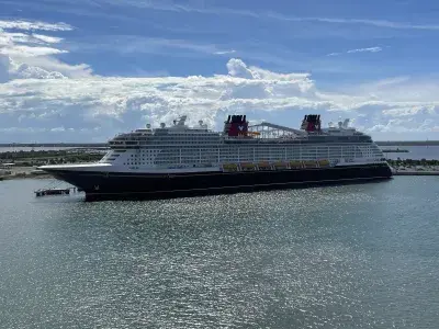 Disney Wish docked in Port Canaveral