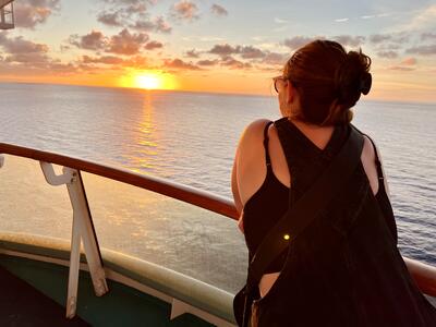 Allie at sea