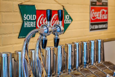 Old Fashioned Soda Machine