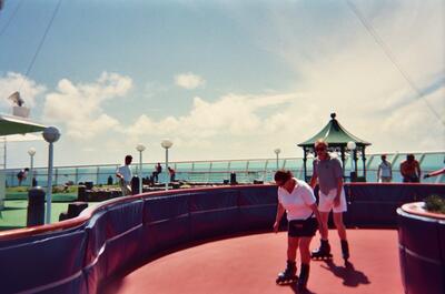 Inline skating on Royal CAribbean