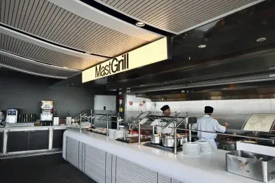 Celebrity Beyond Mast Grill