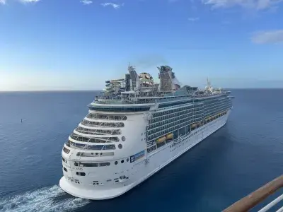 Mariner of the Seas departing CocoCay