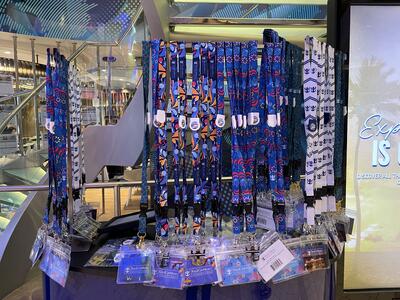 Lanyards onboard Symphony of the Seas