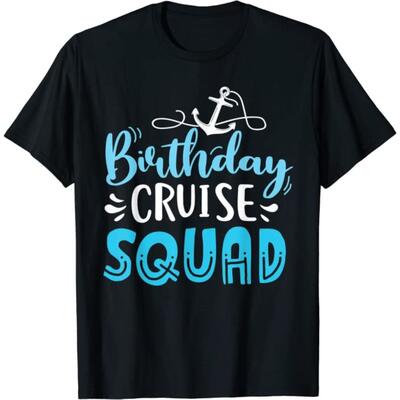birthday cruise squad t-shirt