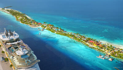 Here's a look at Royal Caribbean's adults-only Hideaway Beach at