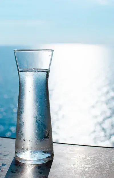 Water on a balcony