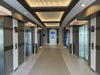 Deck 15 elevators Symphony of the Seas