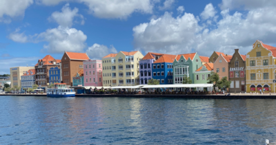 Colorful buildings in Curacao