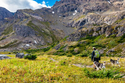 hiking in alaska