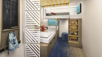Family infinite balcony cabin