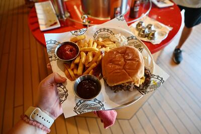 I tried Guy Fieri’s burger joint on a Carnival cruise, and it’s one of ...