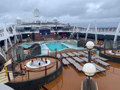 Pool deck bad weather