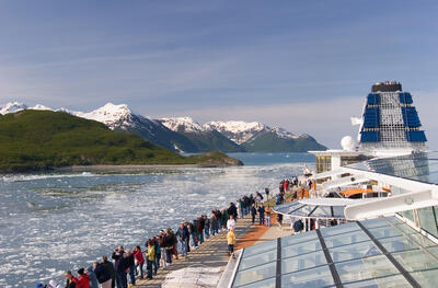 Celebrity ship in Alaska