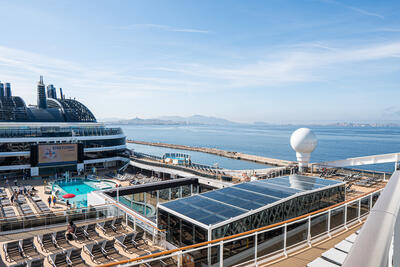 MSC World Europa pool deck