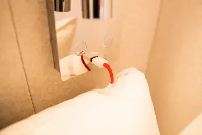 USB cord plugged in