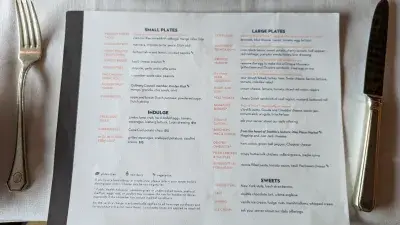 Dining Room menu