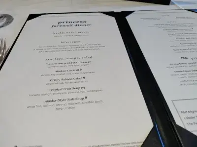 dining room menu