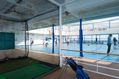 sports court on a cruise ship