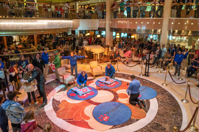 event happening in cruise ship atrium