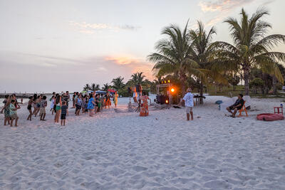 MSC Ocean Cay night party