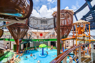 Aqua park on MSC Seaside