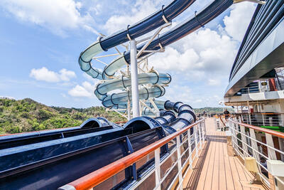 waterslides on MSC Seaside