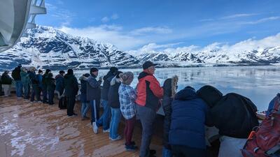 Glacier viewing on Alaska