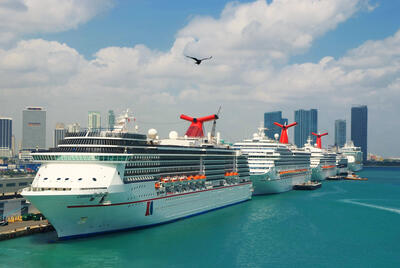 Carnival cruise ships in Miami