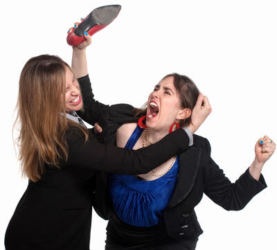 women fighting