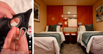 A cruise hack turns any cabin into a private area, which is