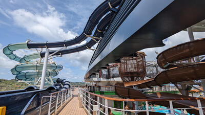 waterslides on MSC Seaside