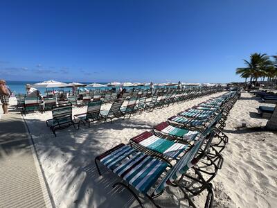 Virgin Voyages' beach club provides a little something for everyone: Travel Weekly