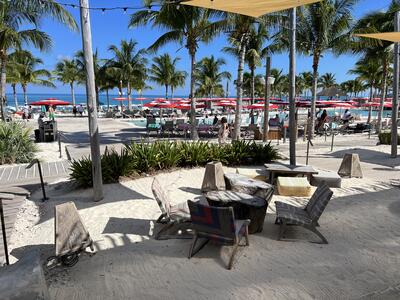 Virgin Voyages' beach club provides a little something for everyone: Travel Weekly