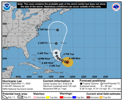 hurricane lee update