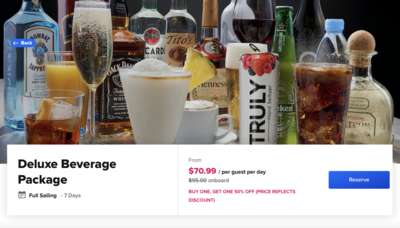 Discount beverage packages