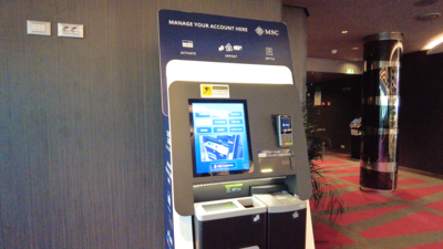 MSC credit card kiosk