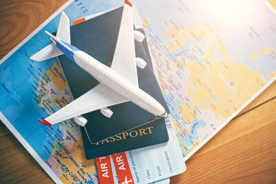 plane and passport