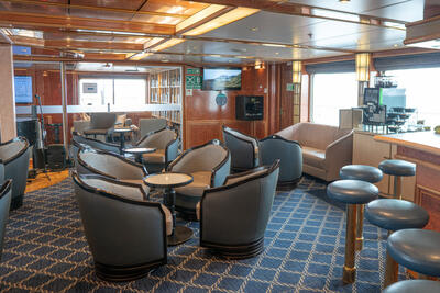 lounge on Sea Spirit cruise ship