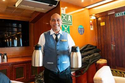 crew member Sea Spirit cruise ship