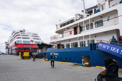 Sea Spirit ship in port