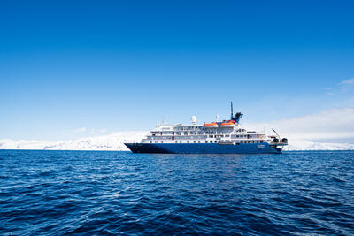 exterior shot of Sea Spirit cruise ship